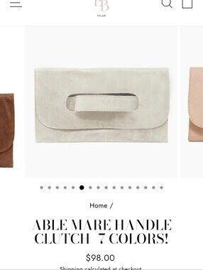 Able Mare Leather Handmade Clutch Bag